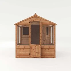 Waltons 8 X 6 Wooden Greenhouse And Garden Shiplap Storage Shed Combi -NAOMI Plant Shop 004 001 0024208