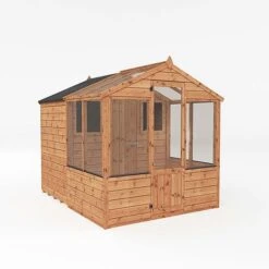 Waltons 8 X 6 Wooden Greenhouse And Garden Shiplap Storage Shed Combi -NAOMI Plant Shop 004 001 0024209