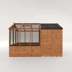 Waltons 10 X 6 Wooden Greenhouse And Garden Shiplap Storage Shed Combi -NAOMI Plant Shop 004 001 00252014