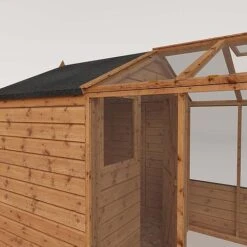 Waltons 10 X 6 Wooden Greenhouse And Garden Shiplap Storage Shed Combi -NAOMI Plant Shop 004 001 0025209