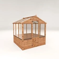 Waltons 6 X 6 Traditional Wooden Shiplap Tongue And Groove Greenhouse -NAOMI Plant Shop 004 003 0002209