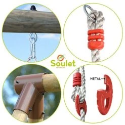 Soulet Ernest Wooden Swing Set -NAOMI Plant Shop 004496 ZOOM Technique
