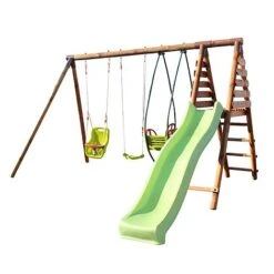 Soulet Colza Wooden Swing Set With Slide -NAOMI Plant Shop 004510 DET 01