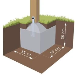 Soulet Josephine Playhouse With Slide 10 X 8 -NAOMI Plant Shop 004862 ZOOM 06 scellement