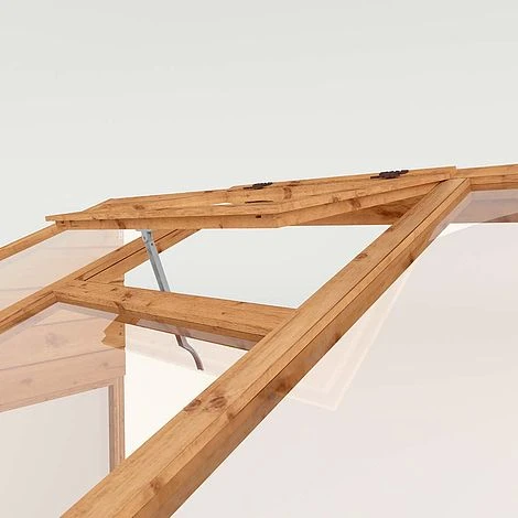 Waltons 8 X 4 Traditional Lean To Wooden Shiplap Tongue And Groove Greenhouse 2 Waltons 8 X 4 Traditional Lean To Wooden Shiplap Tongue And Groove Greenhouse - Image 2