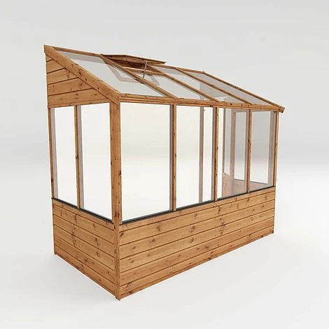 Waltons 8 X 4 Traditional Lean To Wooden Shiplap Tongue And Groove Greenhouse 4 Waltons 8 X 4 Traditional Lean To Wooden Shiplap Tongue And Groove Greenhouse - Image 4