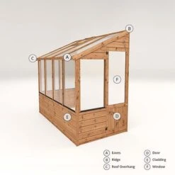 Waltons 8 X 4 Traditional Lean To Wooden Shiplap Tongue And Groove Greenhouse 23 Waltons 8 X 4 Traditional Lean To Wooden Shiplap Tongue And Groove Greenhouse -NAOMI Plant Shop 04GREENLEAN0804 V220Terminology20Visua
