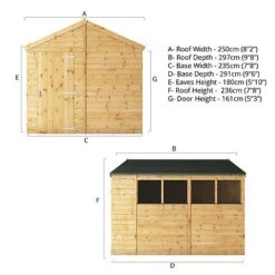 Waltons 10' X 8' Outdoor Tongue & Groove Repositionable Garden Shiplap Storage Shed 20 Waltons 10' X 8' Outdoor Tongue & Groove Repositionable Garden Shiplap Storage Shed -NAOMI Plant Shop 10x8 Shiplap Apex Modular Spec Drawing