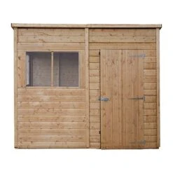Waltons 8 X 4 Premium Shiplap Tongue And Groove Pent Roof Garden Storage Shed -NAOMI Plant Shop 30020dpi20edits 0004 P 5029442075624 AL faceon4