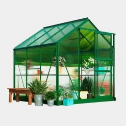 Garden Grow Traditional Greenhouse 6.2 X 6.2 X 6.6ft - Green -NAOMI Plant Shop G0467 7