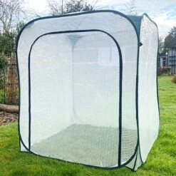 Pop-Up Poly Greenhouse Plant Cover – 1.25x1.25x1.35m H -NAOMI Plant Shop GPP125 04201000x100020783kb