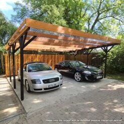 Cerland Jean Double Wooden Carport 6 X 5m -NAOMI Plant Shop IMG 20230608 142910