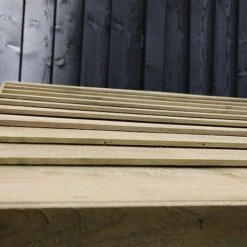 Pressure Treated 3' X 3' Log Store -NAOMI Plant Shop SI 001 001 0106 Single Log Store 009