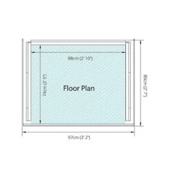 Pressure Treated 3' X 3' Log Store -NAOMI Plant Shop SI 001 001 0106 Single Log Store 0131