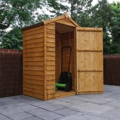 4 X 3 Waltons Overlap Apex Wooden Garden Shed -NAOMI Plant Shop SI 001 001 0146201
