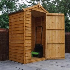 4 X 3 Waltons Overlap Apex Wooden Garden Shed -NAOMI Plant Shop SI 001 001 0146202