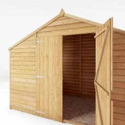 Waltons 5' X 10' Outdoor Wooden Overlap Apex Roof Garden Storage Shed Workshop -NAOMI Plant Shop SI 001 001 0167 5x10 Overlap Apex Workshop Detail003