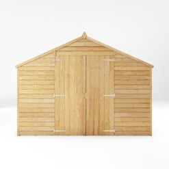 Waltons 5' X 10' Outdoor Wooden Overlap Apex Roof Garden Storage Shed Workshop -NAOMI Plant Shop SI 001 001 0167 5x10 Overlap Apex Workshop Front