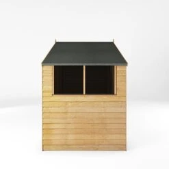 Waltons 5' X 10' Outdoor Wooden Overlap Apex Roof Garden Storage Shed Workshop -NAOMI Plant Shop SI 001 001 0167 5x10 Overlap Apex Workshop Left