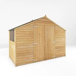 Waltons 5' X 10' Outdoor Wooden Overlap Apex Roof Garden Storage Shed Workshop -NAOMI Plant Shop SI 001 001 0167 5x10 Overlap Apex Workshop MainDC