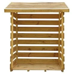 Waltons 3 X 3 Pressure Treated Single Log Storage Shed Unit -NAOMI Plant Shop SI 001 002 0024 Single Log Store 002