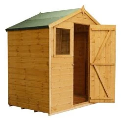 Waltons 4 X 6 Tongue And Groove Reverse Apex Garden Storage Shed -NAOMI Plant Shop SI 001 003 0149 300dpi Cut Out tongue and groove roof and floor