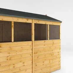 Waltons 8' X 6' Outdoor Tongue & Groove Repositionable Garden Shiplap Storage Shed -NAOMI Plant Shop SI 001 003 0163 8x6 Shiplap Apex Single Door Detail002