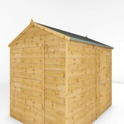 Waltons 8' X 6' Outdoor Tongue & Groove Repositionable Garden Windowless Shiplap Storage Shed -NAOMI Plant Shop SI 001 003 0164 8x6 Shiplap Reverse Apex Detail003