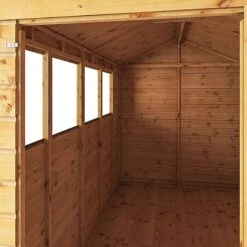 Waltons 10' X 6' Outdoor Tongue & Groove Repositionable Garden Shiplap Storage Shed -NAOMI Plant Shop SI 001 003 0165 10x6 Dip Treated Shiplap Apex Detail002