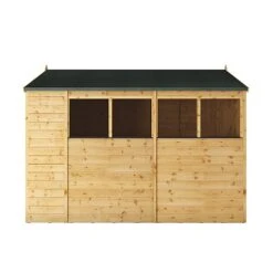 Waltons 10' X 6' Outdoor Tongue & Groove Repositionable Garden Shiplap Storage Shed -NAOMI Plant Shop SI 001 003 0165 10x6 Dip Treated Shiplap Apex Left
