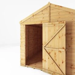 Waltons 10' X 8' Outdoor Tongue & Groove Repositionable Garden Windowless Shiplap Storage Shed -NAOMI Plant Shop SI 001 003 0167 10x8 Dip Treated Shiplap Apex Detail001