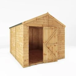 Waltons 10' X 8' Outdoor Tongue & Groove Repositionable Garden Windowless Shiplap Storage Shed -NAOMI Plant Shop SI 001 003 0167 10x8 Dip Treated Shiplap Apex MainDO