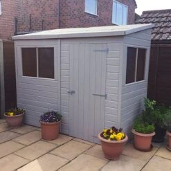 Waltons 8 X 4 Premium Shiplap Tongue And Groove Pent Roof Garden Storage Shed -NAOMI Plant Shop SI 001 004 0028208x420Pent20Shed20Unit20300dpi20 20painted1