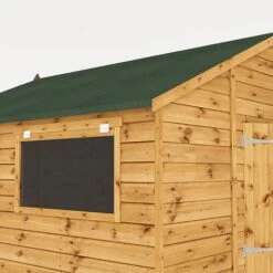 Waltons 10' X 10' Premium Shiplap Apex Roof Garden Workshop Shed -NAOMI Plant Shop SI 001 004 0095 10x10 Shiplap TG Workshop Studio Detail001
