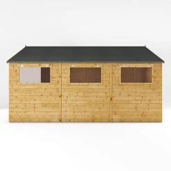 Waltons 15' X 10' Premium Shiplap Apex Workshop -NAOMI Plant Shop SI 001 004 0098 15x10 Premium Shiplap Apex Workshop Left