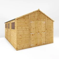 Waltons 15' X 10' Premium Shiplap Apex Workshop -NAOMI Plant Shop SI 001 004 0098 15x10 Premium Shiplap Apex Workshop MainDC