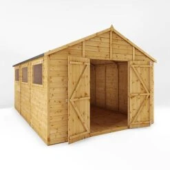Waltons 15' X 10' Premium Shiplap Apex Workshop -NAOMI Plant Shop SI 001 004 0098 15x10 Premium Shiplap Apex Workshop MainDO