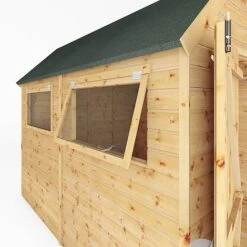 Waltons 10' X 8' Premium Shiplap Tongue And Groove Dutch Barn Garden Workshop Storage Shed -NAOMI Plant Shop SI 001 004 0120 10x8 DT Premium Shiplap Dutch Barn DD Detail002