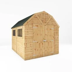 Waltons 10' X 8' Premium Shiplap Tongue And Groove Dutch Barn Garden Workshop Storage Shed -NAOMI Plant Shop SI 001 004 0120 10x8 DT Premium Shiplap Dutch Barn DD MainDC