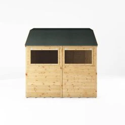 Waltons 8 X 8 Premium Outdoor Shiplap T&G Dutch Barn Garden Storage Workshop Shed -NAOMI Plant Shop SI 001 004 0121 8x8 DT Premium Shiplap Dutch Barn DD Left