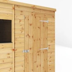 Waltons 8' X 6' Outdoor Tongue & Groove Pent Roof Modular Repositionable Shiplap Garden Storage Shed -NAOMI Plant Shop SI 001 004 0125 8x6 Shiplap Pent Detail003
