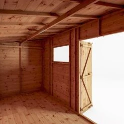 Waltons 14' X 6' Premium Shiplap Pent Roof Garden Shed -NAOMI Plant Shop SI 001 004 0130 14x6 Premium Shiplap Pent Detail0021