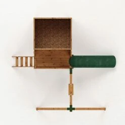 Waltons 5' X 5' Children's Tulip Playhouse With Tower & Activity Set -NAOMI Plant Shop SI 002 001 0008 Tulip Playhouse Tower and Slide Activity Plan Studio