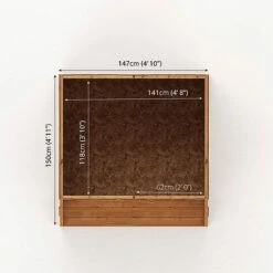 5 X 5 Waltons Honeypot Poppy Apex Wooden Playhouse -NAOMI Plant Shop SI 002 001 0022 Poppy Playhouse Floor