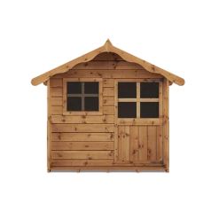 5 X 5 Waltons Honeypot Poppy Apex Wooden Playhouse -NAOMI Plant Shop SI 002 001 0022 Poppy Playhouse Front Studio 300dpi PNG