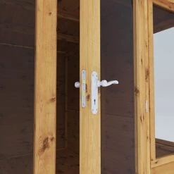 Waltons 8 X 8 Wooden Garden Shiplap Tongue And Groove Helios Summerhouse Garden Room -NAOMI Plant Shop SI 003 001 0008 8x8 Helios Summerhouse Detail004