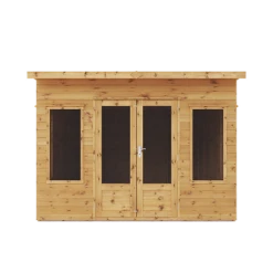 Waltons 10 X 8 Garden Shiplap Tongue And Groove Helios Summerhouse Outdoor Garden Room -NAOMI Plant Shop SI 003 001 0009 10x8 Helios Summerhouse Front20copy
