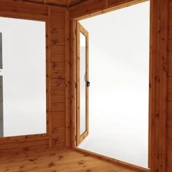 Waltons 11' X 7' Corner Summerhouse With Side Shed -NAOMI Plant Shop SI 003 001 0064 11x7 Corner Summerhouse with Side Shed Studio Detail002