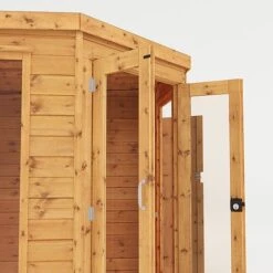 Waltons 11' X 7' Corner Summerhouse With Side Shed -NAOMI Plant Shop SI 003 001 0064 11x7 Corner Summerhouse with Side Shed Studio Detail003