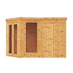 Waltons 11' X 7' Corner Summerhouse With Side Shed -NAOMI Plant Shop SI 003 001 0064 11x7 Corner Summerhouse with Side Shed Studio Front 2